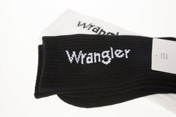 WRANGLER 2 PACK DWUPAK MĘSKIE SKARPETY LOGO SOCKS W0P414100