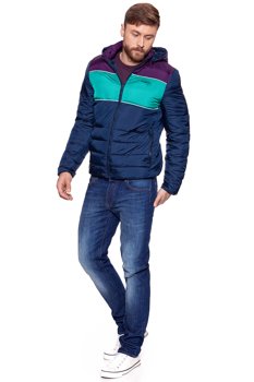 WRANGLER 3COL PUFFER JKT NAVY W4729WM35