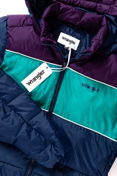 WRANGLER 3COL PUFFER JKT NAVY W4729WM35