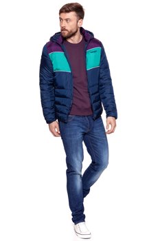 WRANGLER 3COL PUFFER JKT NAVY W4729WM35