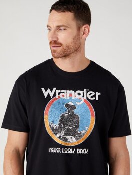 WRANGLER AMERICANA TEE MĘSKI T-SHIRT KOSZULKA LOGO NADRUK W7CBEE100