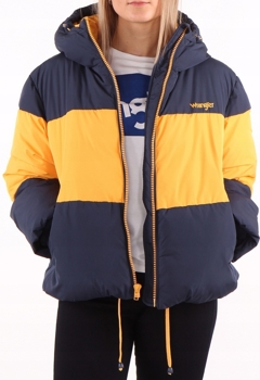 WRANGLER B&Y PUFFER JKT DAMSKA KURTKA PUCHOWA ZIMOWA NAVY W4127WB35