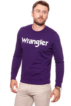 WRANGLER BLUZA MULTI LOGO SWEAT PURPLE PENNANT W6565ILWT