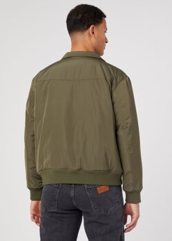 WRANGLER BOMBER JACKET MĘSKA KURTKA PRZEJŚCIOWA MILITARE W4C5W3G40