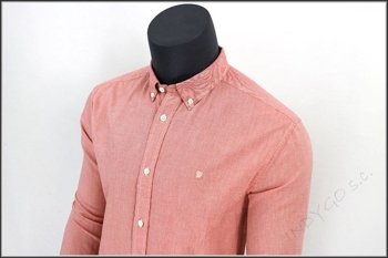 WRANGLER BUTTON DOWN SHIRT AURORA RED      $    