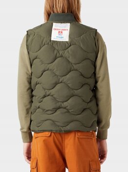 WRANGLER CASEY JONES QUILTED MĘSKA KAMIZELKA BEZRĘKAWNIK VEST GREEN MILITARE W4G2VGG40