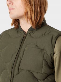 WRANGLER CASEY JONES QUILTED MĘSKA KAMIZELKA BEZRĘKAWNIK VEST GREEN MILITARE W4G2VGG40