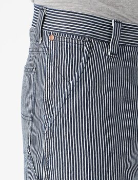 WRANGLER CASEY RELAXED CARPEN MĘSKIE SPODNIE MATERIAŁOWE PASKI HICKORY STRIPE W10QAT31G