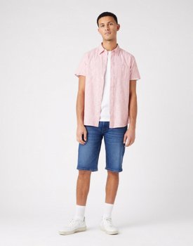 WRANGLER COLTON SHORTS MĘSKIE SZORTY KRÓTKIE SPODENKI  BLUE ARCADE W15VYL31Q