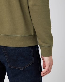 WRANGLER CREW SWEAT MĘSKA BLUZA KLASYCZNA IVY GREEN W6M8HYXIX