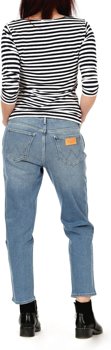 WRANGLER CROPPED STRAIGHT DAMSKIE SPODNIE JEANSOWE VINTAGE BLUE W229DM099