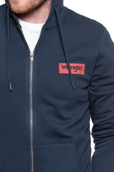 WRANGLER DURABLE ZIP HOODIE NAVY W6M5HA114