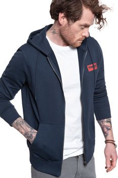 WRANGLER DURABLE ZIP HOODIE NAVY W6M5HA114