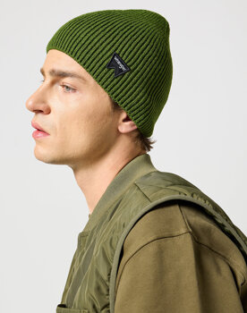 WRANGLER EASY BEANIE MĘSKA CZAPKA ZIMOWA CIEPŁA GREEN 112356868