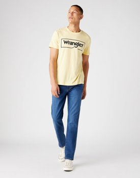 WRANGLER FRAME LOGO TEE MĘSKI T-SHIRT KOSZULKA NADRUK SUNLIGHT W7H3D3XCU