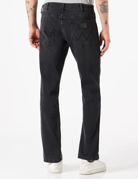 WRANGLER GREENSBORO MĘSKIE SPODNIE JEANSOWE BLACK DIRT W15QHP094