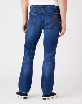 WRANGLER GREENSBORO MĘSKIE SPODNIE JEANSOWE BRUSHED MID BLUE W15QAL15O