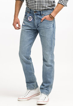 WRANGLER GREENSBORO MĘSKIE SPODNIE JEANSOWE JEANSY DŻINSY RACING INDIGO W15QBF22Y