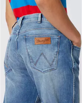 WRANGLER GREENSBORO MĘSKIE SPODNIE JEANSOWE JEANSY RED FLAME W15QQ250B