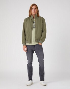 WRANGLER HARRINGTON JACKET MĘSKA KURTKA PRZEJŚCIOWA DUSTY OLIVE W481WWX45