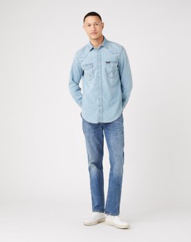 WRANGLER HERITAGE SHIRT MĘSKA KOSZULA JEANSOWA ICY W5D1NC243