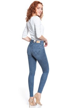 WRANGLER HIGH RISE SKINNY MID FEATHER W27HTQ14M SAMPLE