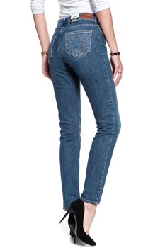 WRANGLER HIGH RISE SLIM RETRO BLUE W27GGS071