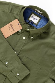 WRANGLER L/S 1 PKT SHIRT IVY GREEN W59146SIX