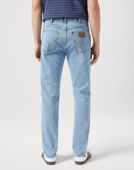 WRANGLER LARSTON MĘSKIE SPODNIE JEANSOWE JEANSY DŻINSY GOOD VIBES 112350666