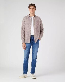 WRANGLER LARSTON MĘSKIE SPODNIE JEANSOWE JEANSY ROUGH RIDED W18SCSZ57