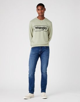 WRANGLER LARSTON MĘSKIE SPODNIE JEANSOWE VISUAL BLUE W18SCS30B