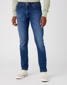 WRANGLER LARSTON MĘSKIE SPODNIE JEANSOWE VISUAL BLUE W18SCS30B