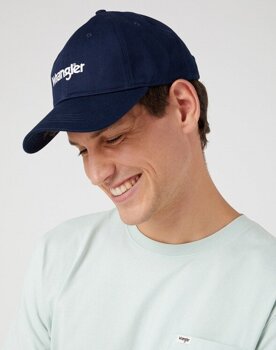 WRANGLER LOGO CAP MĘSKA CZAPKA Z DASZKIEM NAVY W0V2U5114