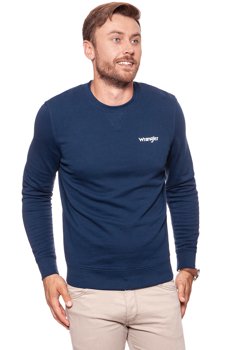 WRANGLER LOGO CREW NAVY W6582HY35