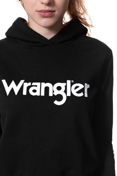 WRANGLER LOGO HOODIE BLACK W6056HY01