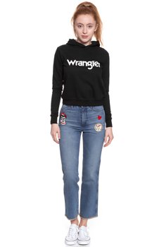 WRANGLER LOGO HOODIE BLACK W6056HY01