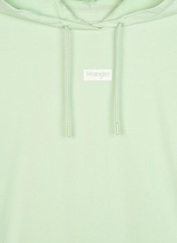 WRANGLER LOGO HOODIE MĘSKA BLUZA GREEN SPRAY W6C4HLXHR