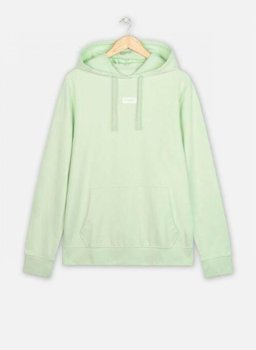 WRANGLER LOGO HOODIE MĘSKA BLUZA GREEN SPRAY W6C4HLXHR