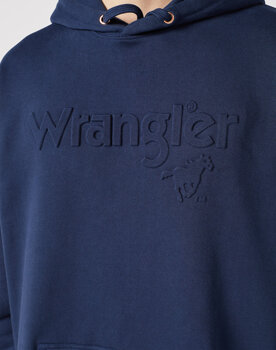 WRANGLER LOGO HOODIE MĘSKA BLUZA NIEROZPINANA Z KAPTUREM KAPTUR W657I4114