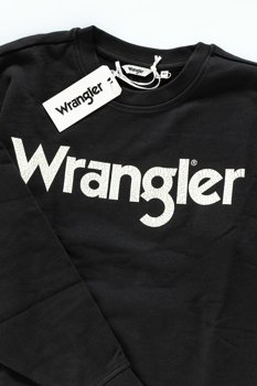 WRANGLER LOGO SWEAT FADED BLACK W6072HQV6