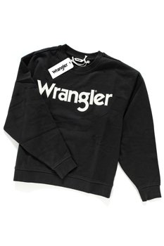 WRANGLER LOGO SWEAT FADED BLACK W6072HQV6