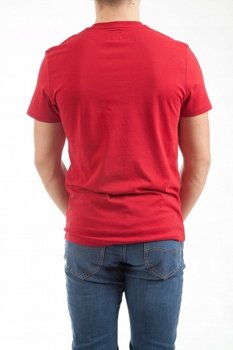 WRANGLER LOGO TEE MĘSKI T-SHIRT KOSZULKA TRUE RED W7M0D3X74