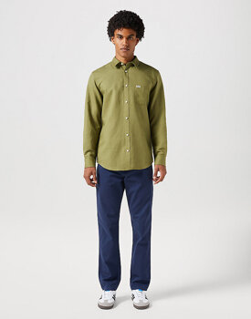 WRANGLER LS 1 PKT SHIRT MĘSKA KOSZULA CAPULET OLIVE 112352134