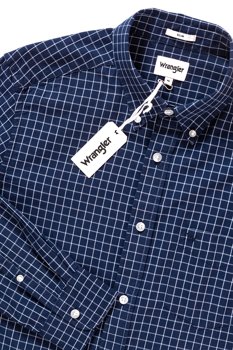 WRANGLER LS 1PKT BUTTON DOWN NAVY W5883M335