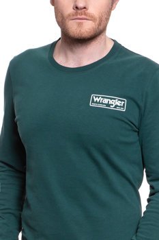 WRANGLER LS BOX TEE PINE W7C0FGG01