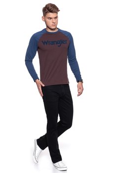 WRANGLER LS KABEL RAGLAN AUBERGINE W7B17FGU1