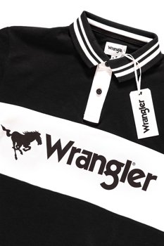 WRANGLER LS LOGO POLO BLACK W7B83GK01