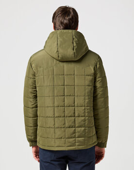 WRANGLER MESKA KURTKA  TRANSITIONAL PUFFER IVY GREEN 112357207