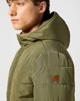 WRANGLER MESKA KURTKA  TRANSITIONAL PUFFER IVY GREEN 112357207