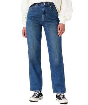 WRANGLER MOM STRAIGHT DAMSKIE SPODNIE JEANSOWE DŻINSY SUMMERTIME W27MZB416